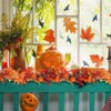 Autumn Maple Leaves Garland, 5.74ft Fall Artificial Hanging Garland, 2