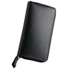 Toyooka Koubou 4013-01 Men's Carbon-Style Long Wallet with Separate Coins,