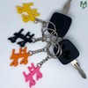 Motoreco Lewis Hamilton LH 44 Black Keychain | Made From