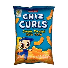Chiz Curls Cheese Flavored Corn Curls 1.94oz x 5
