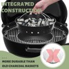 Newly Heavy Duty Carbon Steel Charcoal Ash Basket with Handles