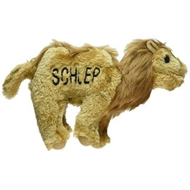 Copa Judaica Chewish Treat Schlep Camel Squeaker Plush Dog Toy, 7.5 by 2 by 6-Inch, Brown