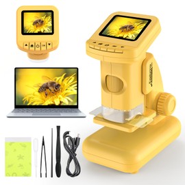 Yidoroye Science Experiments for Kids Microscope,STEM Toys for 6-12 Year Old Boys Girls Gifts 2.0" HD Digital Microscope for Kids Science Experiment Kit Gifts for 6-12 Year Old Boys Girls Outdoor Toys