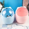 NIDHFG 2 Pieces Cute Mini Desktop Trash Cans, Creative With
