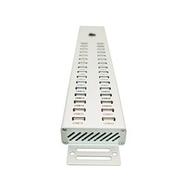 Dyconn Maxi High Power Charging & Data Transfer/Duplication USB 2.0 Hub BC1.2 Full Aluminum with Industrial Rack Mount (IPC) Bracket (32 Ports 160W 32A)