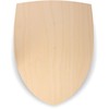 Knight's shield made of 3 mm birch plywood, natural, without