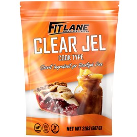 Clear Jel For Canning 2 lbs - Cook Type Corn Starch Powder - Thickener for Liquids, Cherry Pie Filling, and Fruit Desserts - Non GMO Cooking Ingredient - Makes Beautiful Pies