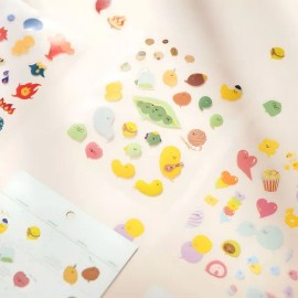 Stationery and Office Supply Diary Planner Clear 3 Types for school, and desk organization, writing planning or paper accessory, Korean Import, and Desk