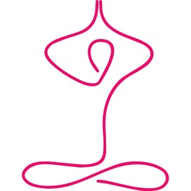 NBFU Minimalist Yoga Art Meditation (Pink) (Set Of 2) Premium Waterproof Vinyl Decal Stickers For Laptop Phone Accessory Helmet Car Window Bumper Mug Tuber Cup Door Wall Decoration