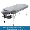 Waterproof Massage Table Sheets, Massage Table Cover Set 2- Piece