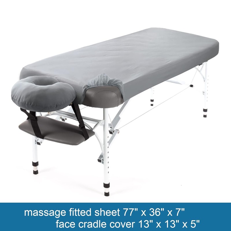 Waterproof Massage Table Sheets, Massage Table Cover Set 2- Piece