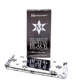 Montezuma Dark Chocolate Absolute Black Cocoa 90G (Pack of 6)