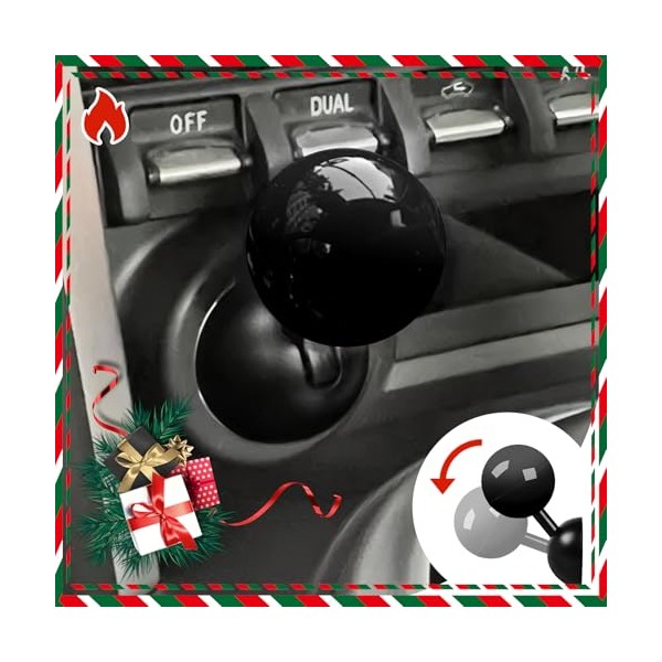 Tybasthe Push Start Button Cover, Metal Car Joystick Push to