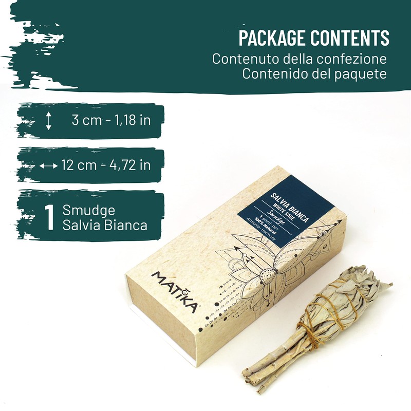 PALOSANTO - White Sage Smudge Stick - White Sage Incense