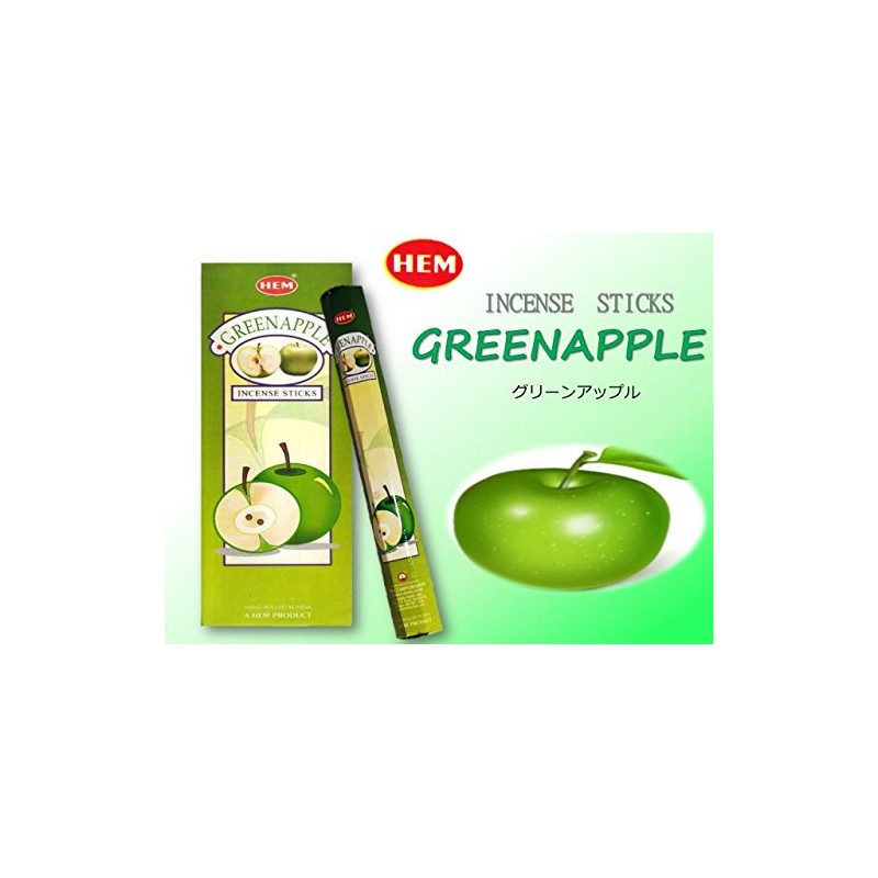 HEM(Hem)/Incense Stick/Green Apple/1 Case (Box of 20 x 6 Boxes)