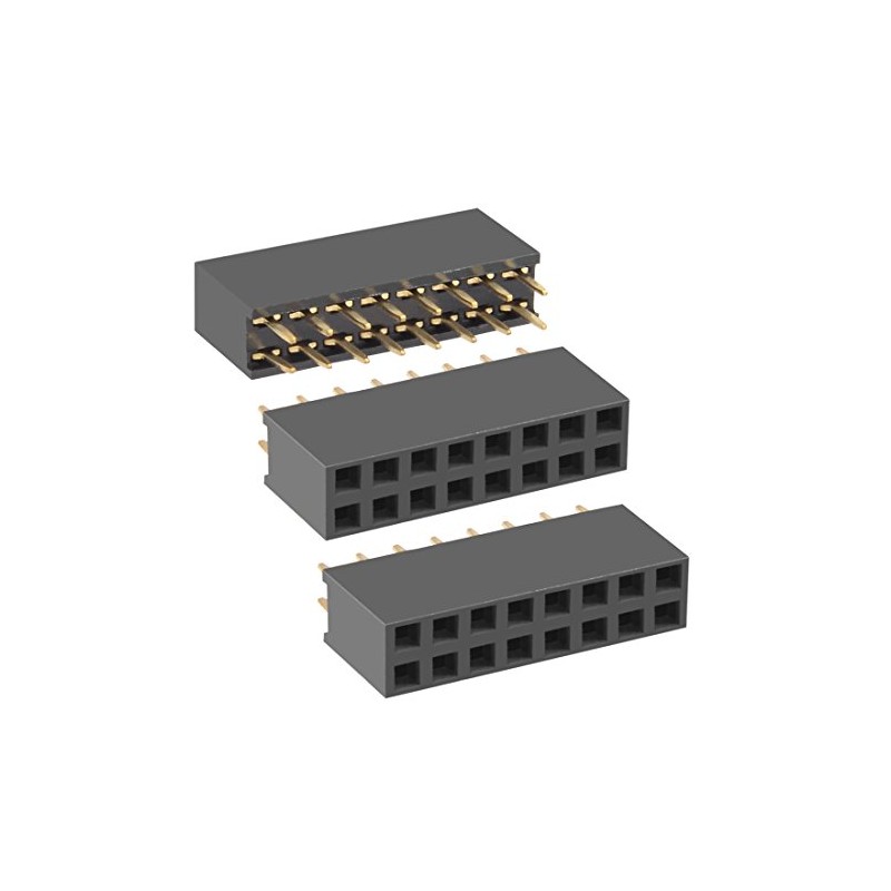 sourcing map Pack of 50 2.54 mm Pitch 2 x