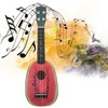 21in Ukulele with Carry Bag Tropical Fruit Pattern for Beginners