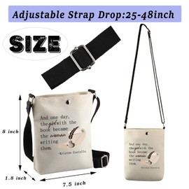 PLITI Writer Gifts For Women Creative Writing Gifts Future Author Novelist Gift Literary Gift Funny Writer Crossbody Bag (Writing book CbagU)