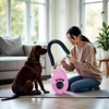 Cauaoa 1pc Pink Clicker Easy to Use with Button Dog