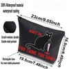 WZMPA - Bolsa de cosméticos para gatos asesinos con cuchillo,