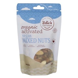 2Die4 Live Foods Activated Organic Vegan Mixed Nuts 120g