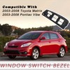 TQPONLY Door Window Switch Bezel Front Driver Side Compatible with