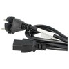 vhbw Power Cable Protective Contact Plug Compatible with Roland MC-500MKII,