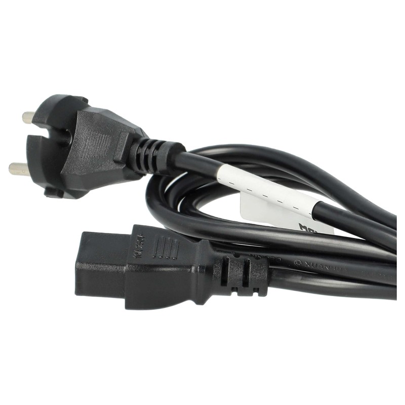 vhbw Power Cable Protective Contact Plug Compatible with Roland MC-500MKII,