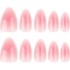 24 Piezas de Uñas Postizas a Presión, Uñas Falsas Cuadradas