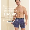HAVVIS Men's Performance Underwear Boxer Briefs Soft Comfortable Bamboo Viscose