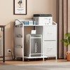WODRAWER Printer Stand with Fabric Drawers, Lateral Office Filing Cabinets
