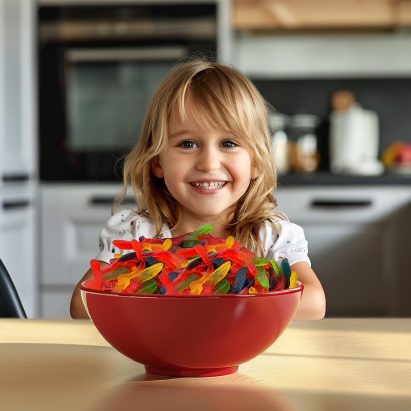 Gummy Worms Candy | 2 Pound Bag | Chewy Halloween