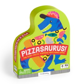 Mudpuppy Pizzasaurus – Dinosaur and Pizza Topping Themed Matching Game with Hand Eye Coordination Skill Building for Children Ages 4 and Up, 2-4 Players