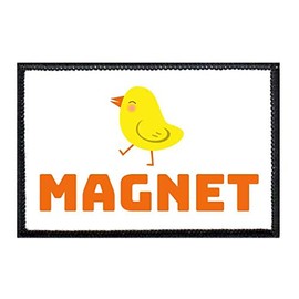 Chick Magnet Morale Patch | Hook and Loop Attach for Hats, Jeans, Vest, Coat | 2x3 in | by Pull Patch