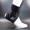 a10 Sports Protective Gear Ankle Support Sleeve - Free Size/Black for Running, Hiking, Football, Exercise Grey M [Left Foot] 30ea