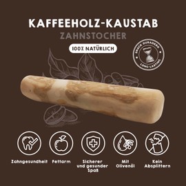 MAIKAI Kaffeholz für Hunde M 1 Stück - Natürliches Hundespielzeug - Die Alternative zu Kauknochen- Ideal für Große Rassen 25-45 kg - Kauspielzeug - Lindert Ängste - Beseitigt Zahnstein