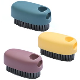 Scrub Brush Set of 3 Colors，Laundry Brush,Quality Soft Laundry Clothes Shoes Scrubbing Brush, Easy to Grip Household Cleaning Brushes