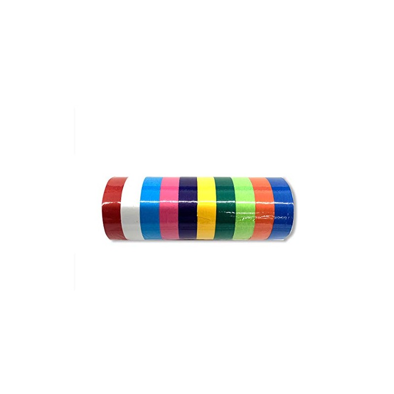 Kasawa Paper Tape, Set of 10 Colors, Approx. Width 0.7