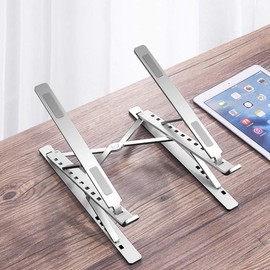 iDock N8 İki Taraflı Ayarlı Katlanabilir Alüminyum Laptop Standı