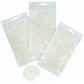 16000PCS 3mm 4mm 5mm Transparent AB Resin Rhinestones for Crafts Clear White AB Flatback Jelly Rhinestones Bulk SS10 SS16 SS20 Non-Hotfix Stones Diamonds Gems for Mugs Tumblers Bottles DIY Crafts etc
