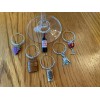 hand crafted " WINE THEMED" SET OF 6 Hand Crafted