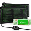 MET Certified 2 Pack Seedling Heat Mat, Seedfactor Adjustable Temperature