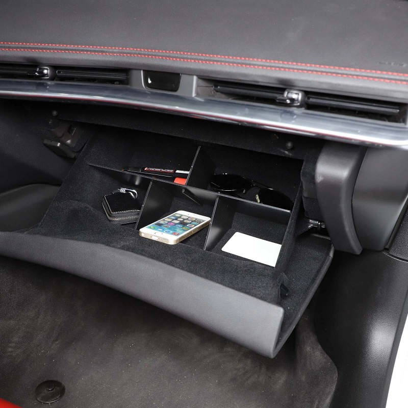 Ynei Passenger Glove Box Organizer ABS Divider Board Fit For