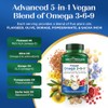 Purity Products Fórmula Vegana Omega Complejo Ácidos Grasos Esenciales Cápsulas