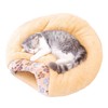 Hooded Cat Bed Thick Soft Comfortable Self Warming Cat Sleeping