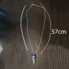 Mafab Pendulo Conico Cuarzo Natural Collar 7 Chakra Yoga Mandala