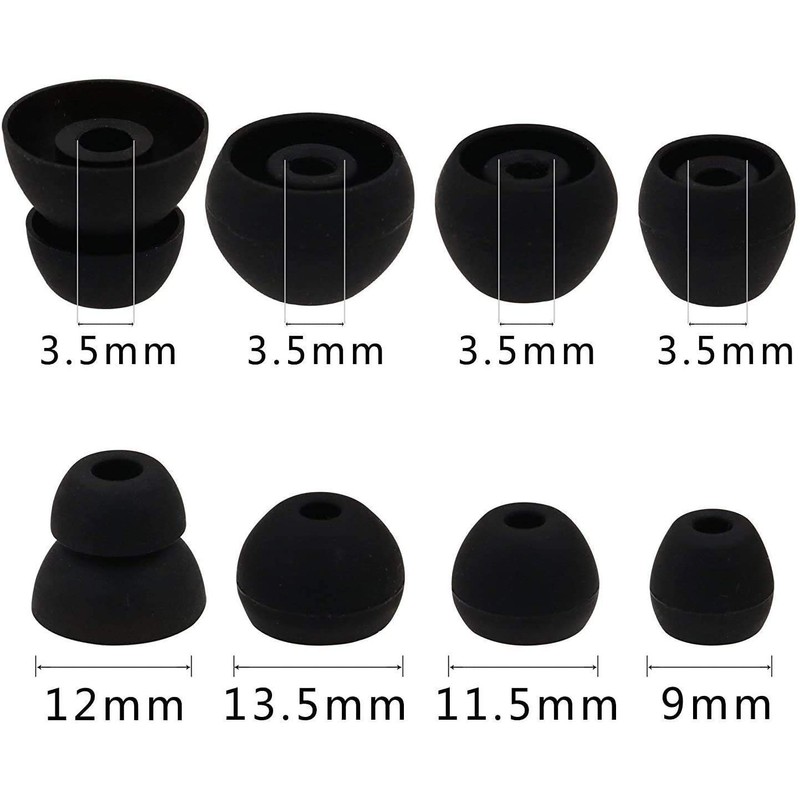 ALXCD Ear Tips Replacement for Beats Flex Wireless Earphones, S/M/L/D