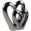 SIL Interiors Silver Double Heart Ornament