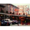 THE PACIFIC NORTHWEST AERIAL VIEW CHROME POST CARD PUBLIC MARKET