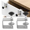 Drawer Front Mounting Brackets 2 Pieces Professional Easy Adjustment Drawer